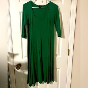 Scoop Neck Green Dress Sz L